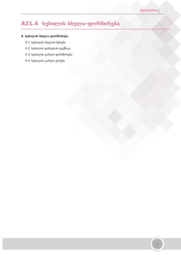 Cover of ხეხილის სხვლა ფორმირება